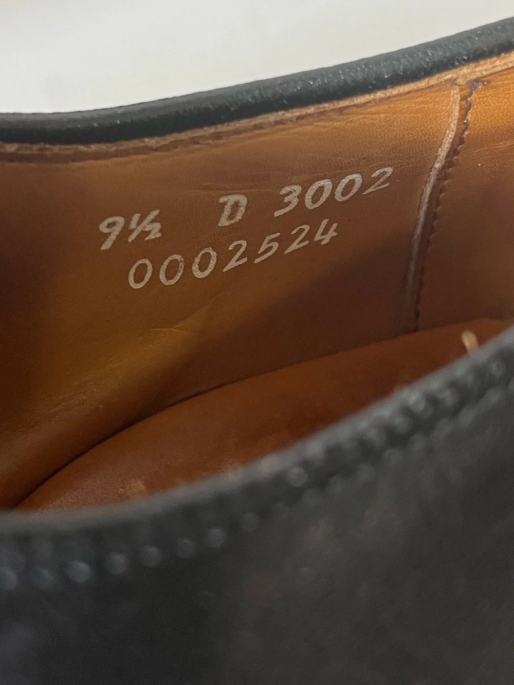 Allen Edmonds Denton black leather split-toe lace-up derby dress shoes size 9.5D